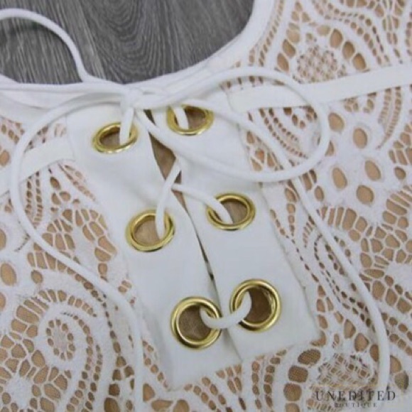 Lace Overlay High Waist Bikini - Picture 5 of 7